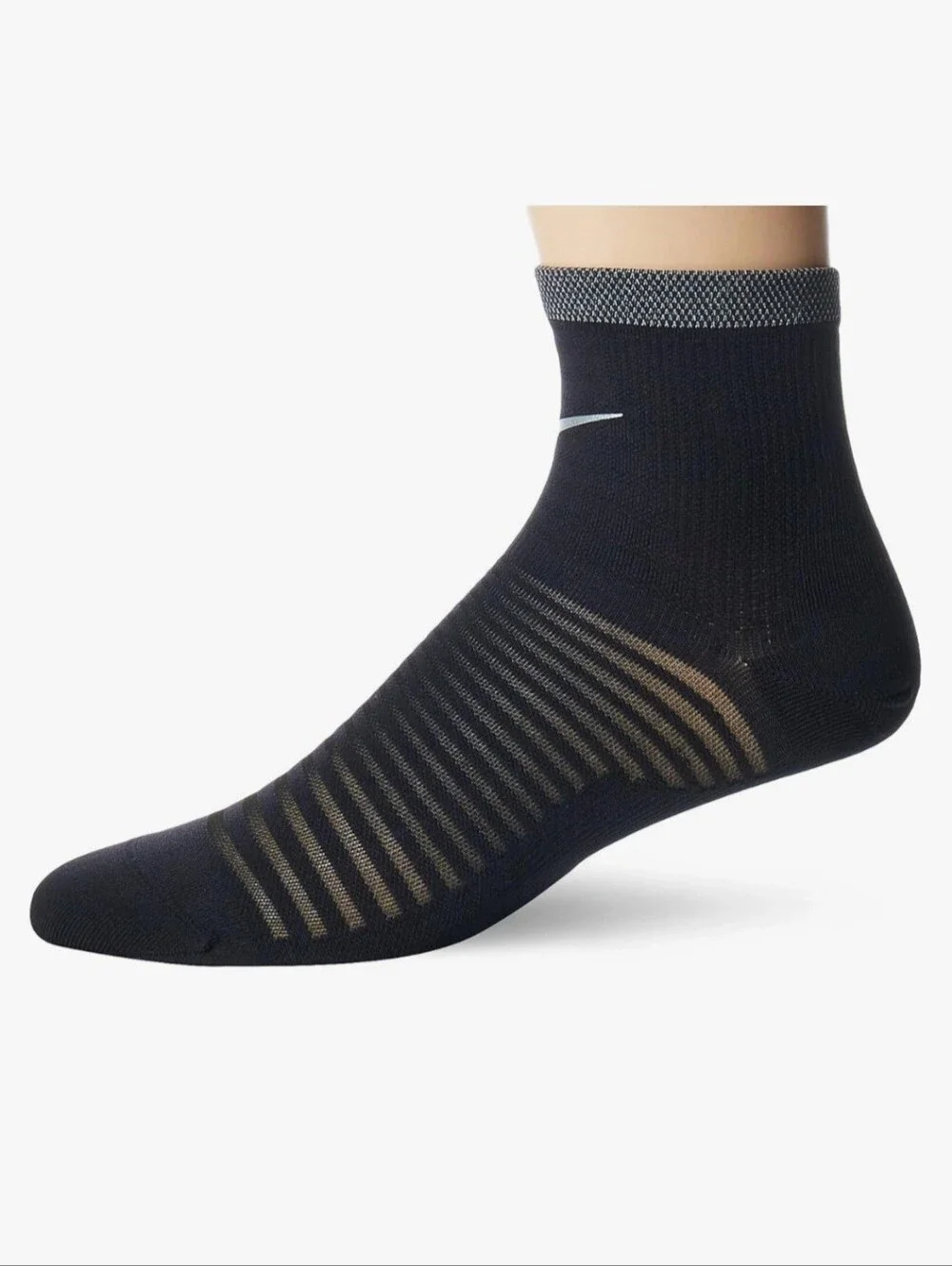 2-Pack Nike Spark Cushioned Running Ankle Sock Black M 6-7.5, W 7.5-9, Y 6Y-7.5Y